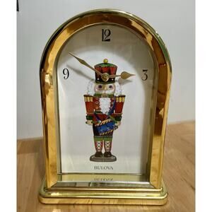 Bulova #6546 Nutcracker Clock Vintage Sangtai Musical Christmas Timekeeper Works